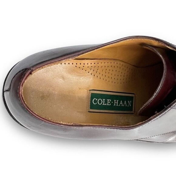 Cole Haan Carter Burgundy Brown Leather Split Toe Derby Oxford CO1525 13D - Picture 7 of 12